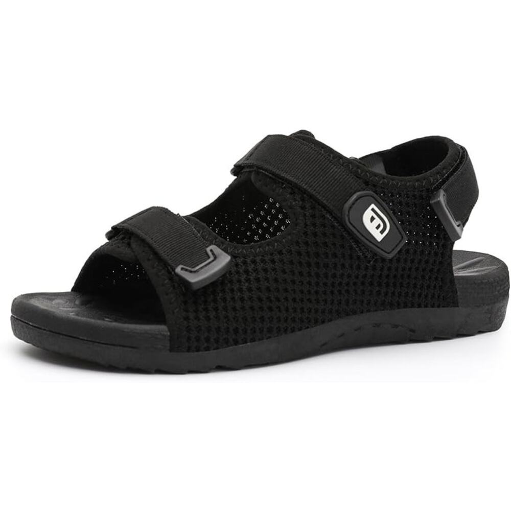 New Joinfree Women Size 9.5 Black Mesh Hook Loop Orthopedic Walking Sandal Shoes